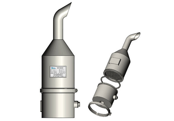 柴油機(jī)二級(jí)消聲器 云南鏟車(chē)后處理裝置  贛州吊車(chē)后處理裝置